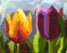 Tulpen-Zeichnung
